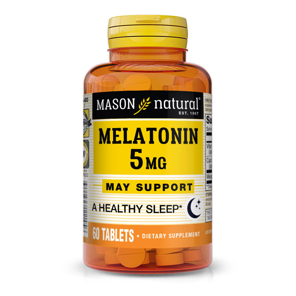 Mason Natural Melatonin 5 Mg With Vitamin B-6 Capsules, Extra Strength - 60 Ea
